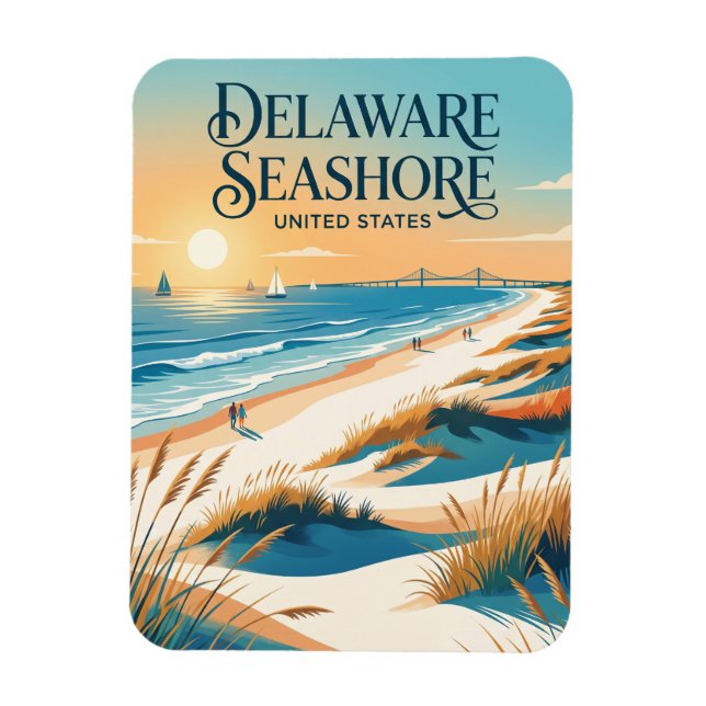 Íman Parque Estadual Delaware Seashore (Vertical)