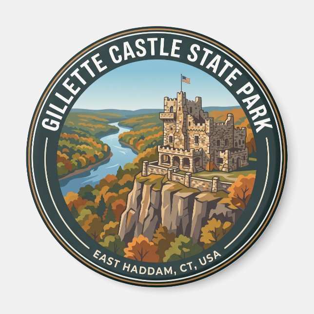 Íman Parque Estadual do Castelo Gillette EUA (Frente)