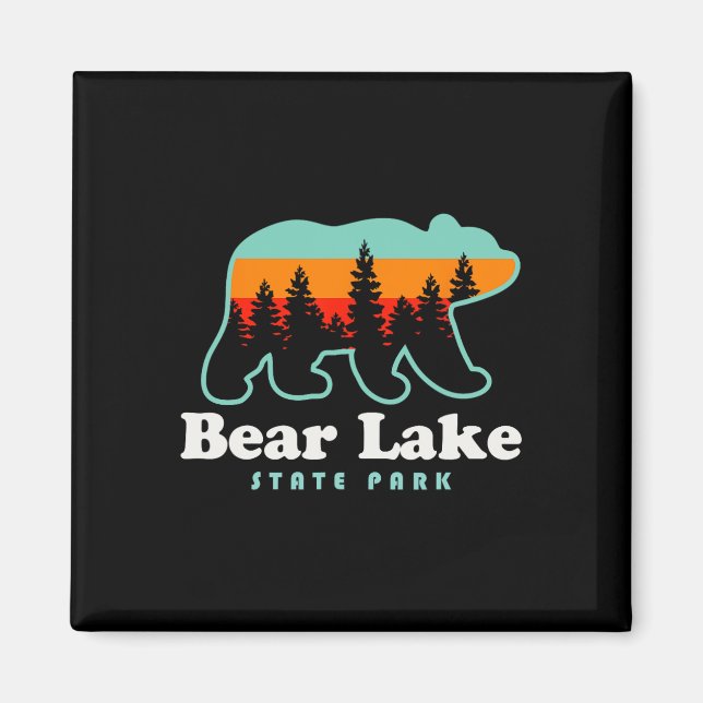 Íman Parque Estadual do Lago Bear Camping Utah Trilha  (Frente)