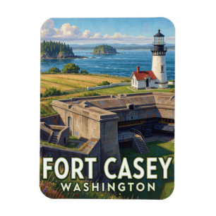 Íman Parque Estadual Fort Casey — Washington