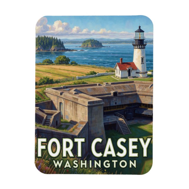 Íman Parque Estadual Fort Casey — Washington (Vertical)