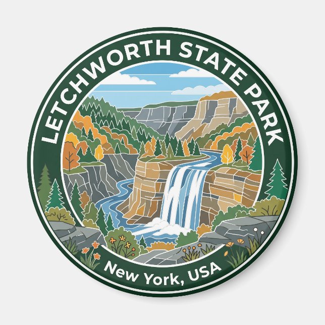 Íman Parque Estadual Letchworth EUA (Frente)