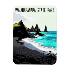 Íman Parque Estadual Waianapanapa Maui Havaí Viagem