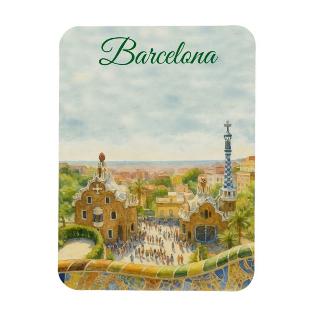 Íman Parque Güell Barcelona (Vertical)