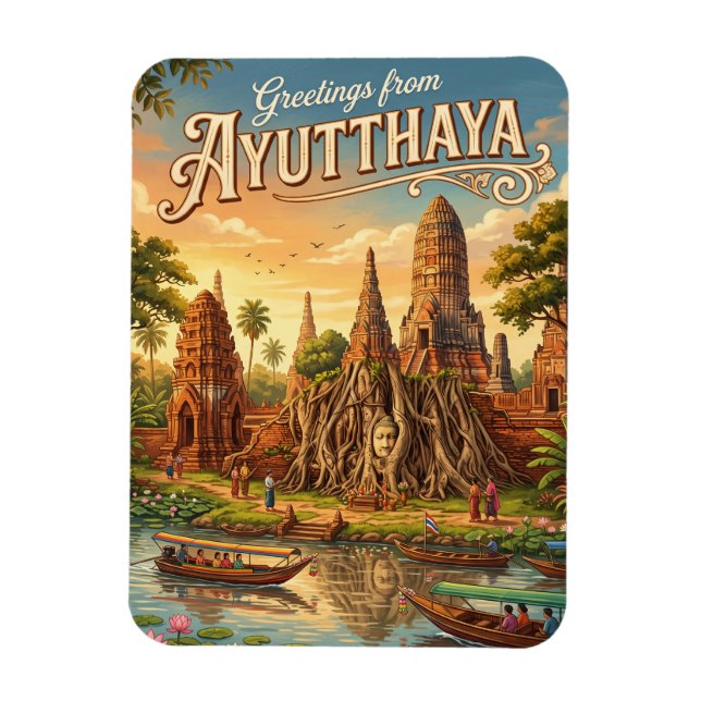 Íman Parque Histórico de Ayutthaya Tailândia (Vertical)