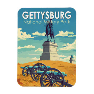 Íman Parque Militar Nacional de Gettysburg Viagem Arte