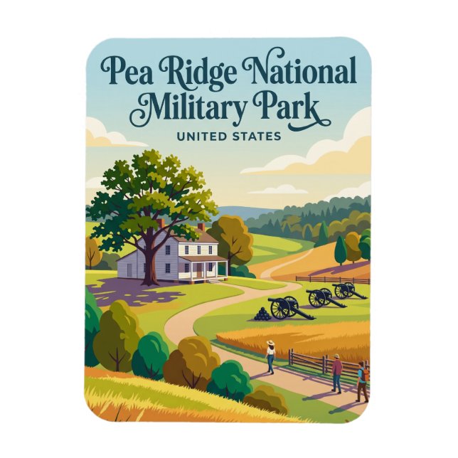 Íman Parque Militar Nacional Pea Ridge Arkansas (Vertical)