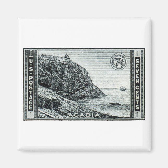 Íman Parque Nacional Acadia, 1934 (Frente)