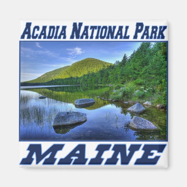 Íman Parque Nacional Acadia - Maine Magnet (Frente)