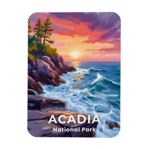 Íman Parque Nacional Acadia Otter Cliffs Viagens no M