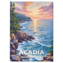 Parque Nacional Acadia | Pintura de Viagem de Main