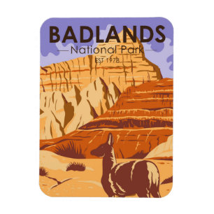 Íman Parque Nacional Badlands South Dakota Vintage