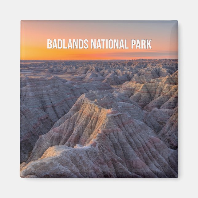 Íman Parque Nacional Badlands Souvenir Magnet (Frente)