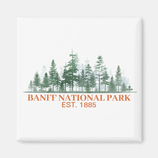 Íman Parque Nacional Banff (Frente)