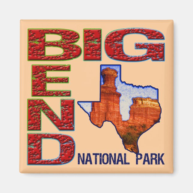 Íman Parque Nacional Big Bend (Frente)