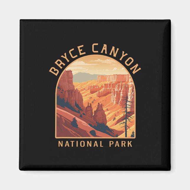 Íman Parque Nacional Bryce Canyon Vintage (Frente)