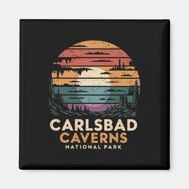 Íman Parque Nacional Cavernas de Carlsbad Novo México C (Frente)
