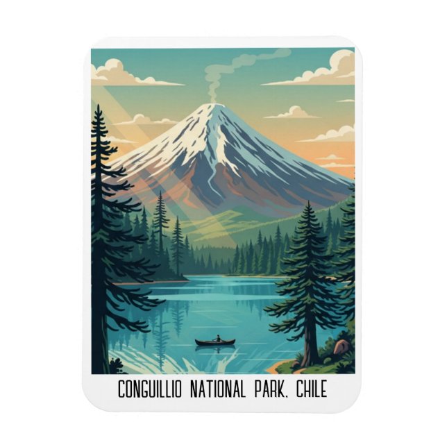 Íman Parque Nacional Conguillío Viagem Chile (Vertical)