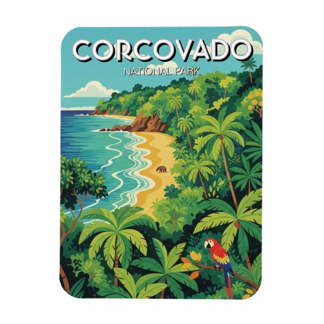 Íman Parque Nacional Corcovado, Costa Rica (Vertical)