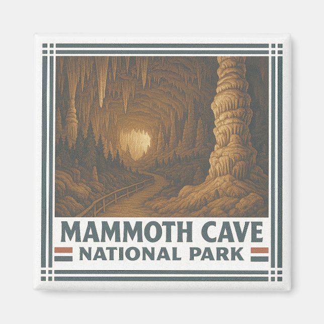 Íman Parque Nacional da Caverna Mammoth (Frente)