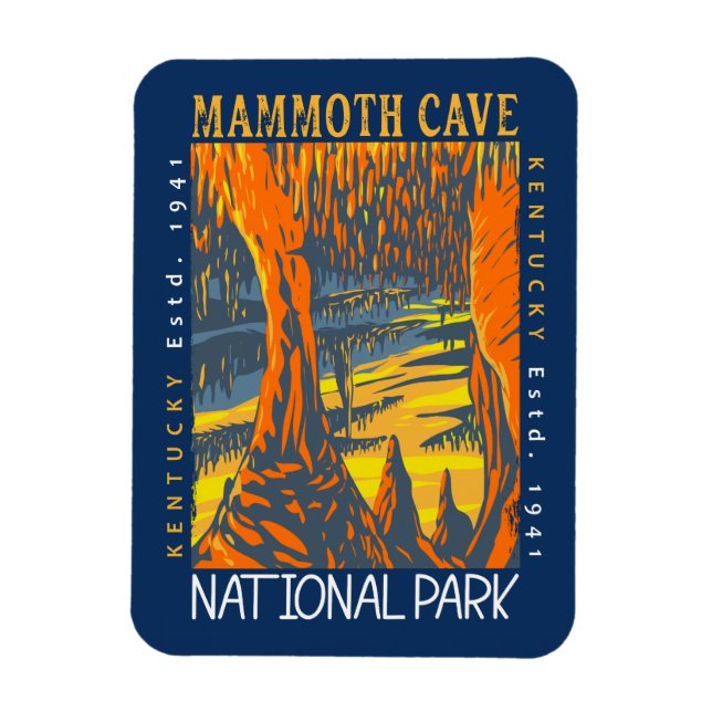 Íman Parque Nacional da Caverna Mammoth, Kentucky, em c (Vertical)