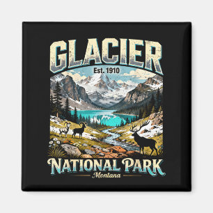 Íman Parque Nacional da Glaciar Montana Arte da Naturez