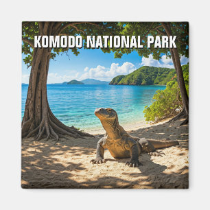 Íman Parque Nacional da Indonésia Komodo Dragon