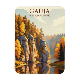 Íman Parque Nacional da Letônia Gauja Viagem
