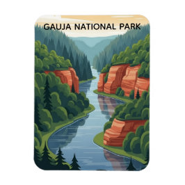 Íman Parque Nacional da Letônia Gauja Viagem