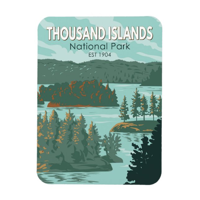 Íman Parque Nacional das Ilhas Milhares - Canadá - Vint (Vertical)