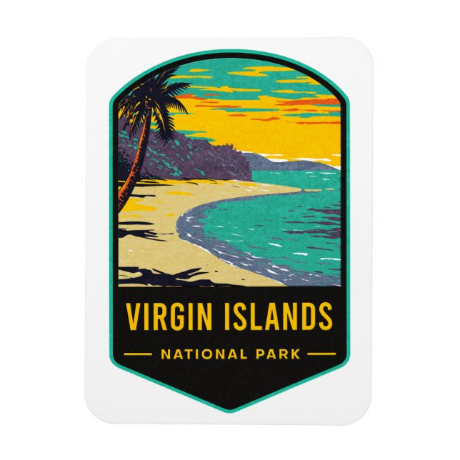 Íman Parque Nacional das Ilhas Virgens (Vertical)