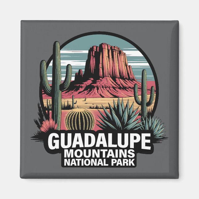Íman Parque Nacional das Montanhas Guadalupe Texas (Frente)