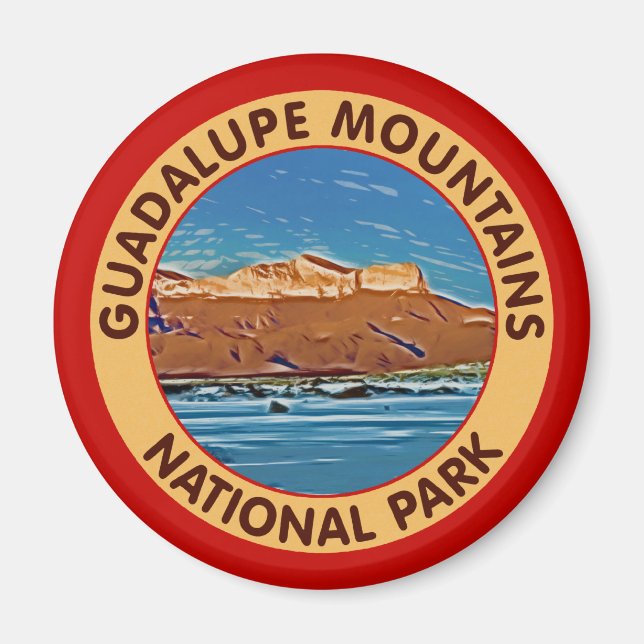 Íman Parque Nacional das Montanhas Guadalupe, Texas (Frente)