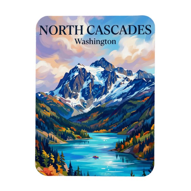 Íman Parque Nacional das North Cascades Washington (Vertical)