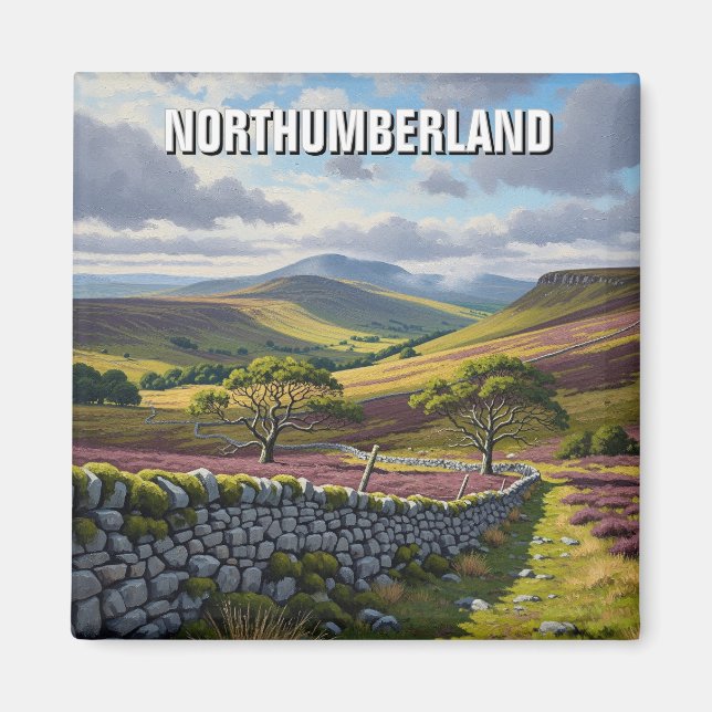 Íman Parque Nacional de Northumberland Inglaterra (Frente)