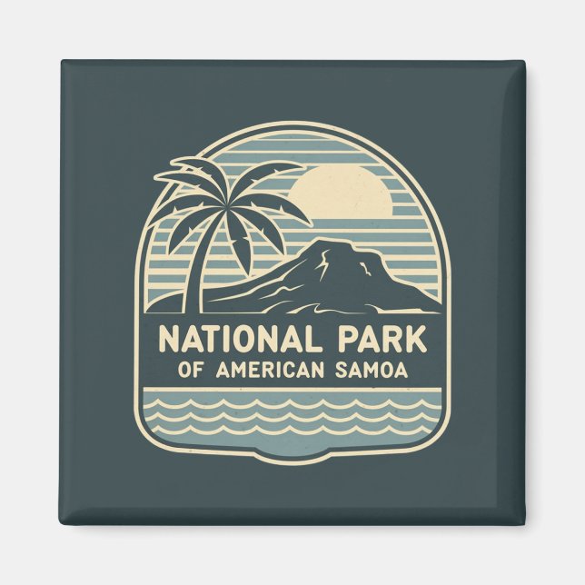 Íman Parque Nacional de Samoa Americana (Frente)