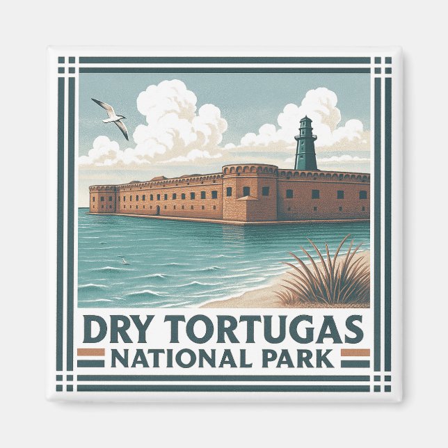 Íman Parque Nacional de Tortugas Seco (Frente)