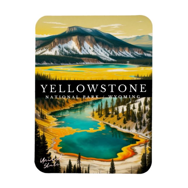 ÍMAN  PARQUE NACIONAL DE YELLOWSTONE (Vertical)