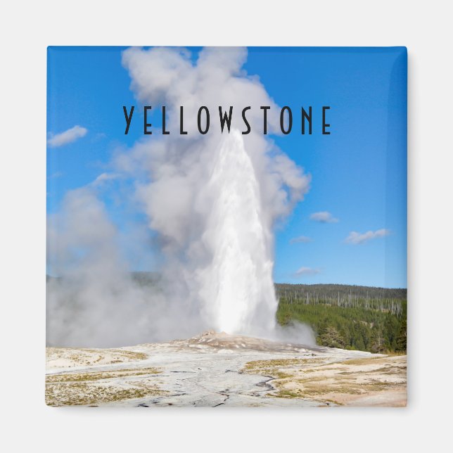 Íman Parque Nacional de Yellowstone, velho e fiel (Frente)