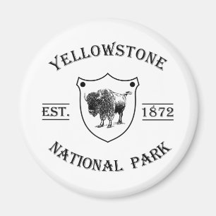 Íman Parque Nacional de Yellowstone Vintage