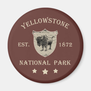 Íman Parque Nacional de Yellowstone Vintage
