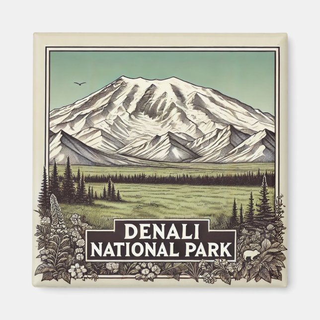 Íman Parque Nacional Denali (Frente)