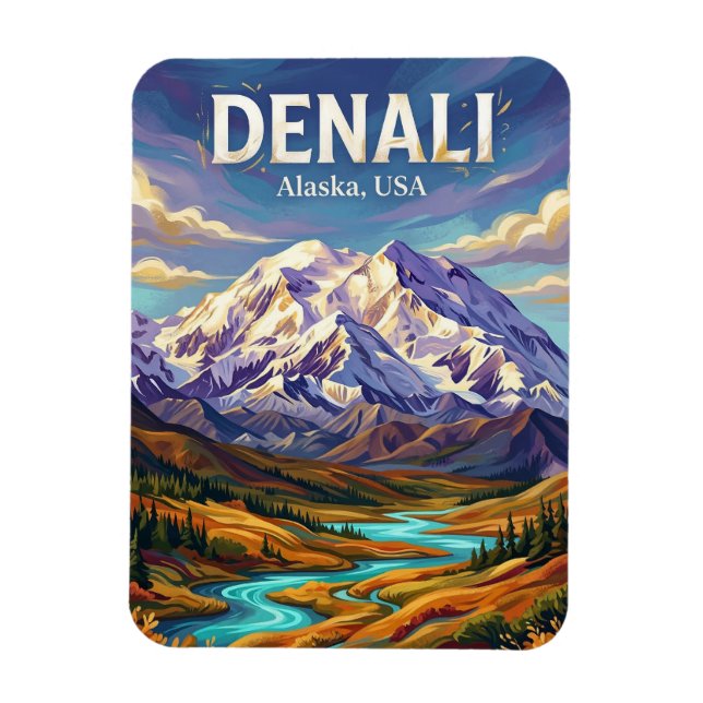 Íman Parque Nacional Denali EUA (Vertical)