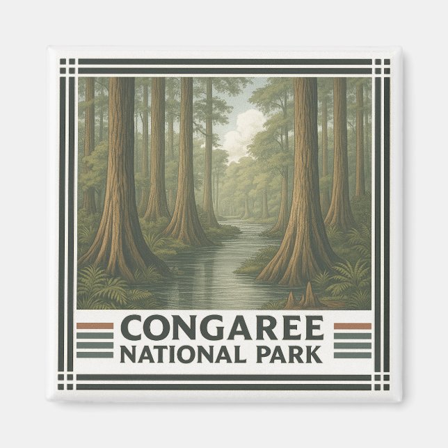 Íman Parque Nacional do Congaree (Frente)