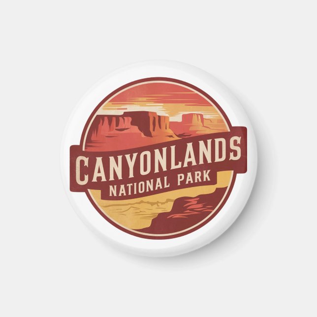 Íman Parque Nacional do Deserto Dramático de Canyonland (Frente)