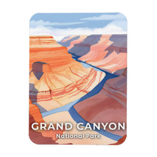 Íman Parque Nacional do Grand Canyon Aquarela Viagem