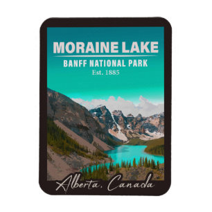 Íman Parque Nacional do Moraine Lake Alberta Canada Ban