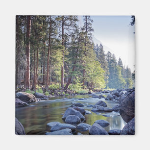 Íman Parque nacional do rio   Yosemite de Merced no