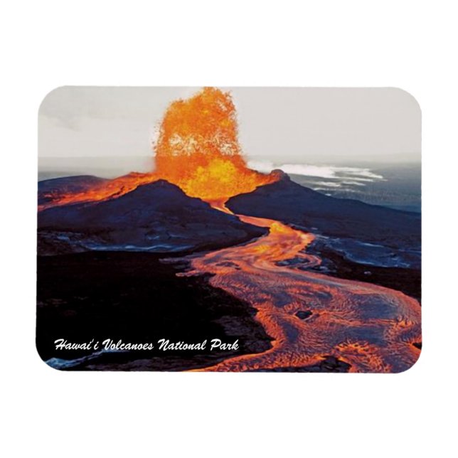 Íman Parque Nacional dos Vulcões Hawaii (Horizontal)