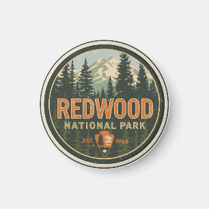 Íman Parque nacional estadual Redwood, Califórnia coste